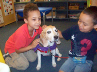 private special education school nj - Mount Carmel Guild School and Preschool - students with Therapy Dog